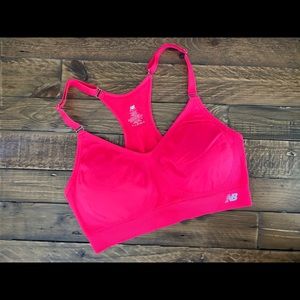 New Balance Sports Bra Neon Pink